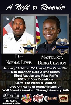 Wall Street Plaza will host benefit tonight for fallen Orlando officers