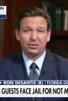 Ron DeSantis appeared on 'The Ingraham  Angle' Wednesday night to announce pardons for all COVID-19 mandate violators.