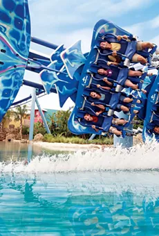 Manta at SeaWorld Orlando. This photo was taken prior to the pandemic.