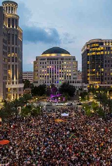 Pulse vigil, downtown Orlando, 2016