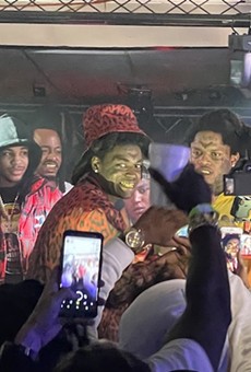 Pompano Beach artist Kodak Black stepped out for his first Orlando performances since being freed from prison