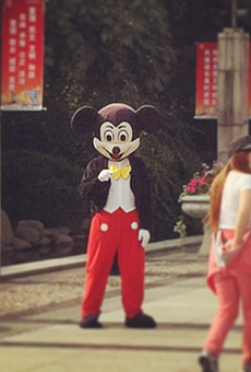 A knockoff Mickey Mouse spotted in Shanghai