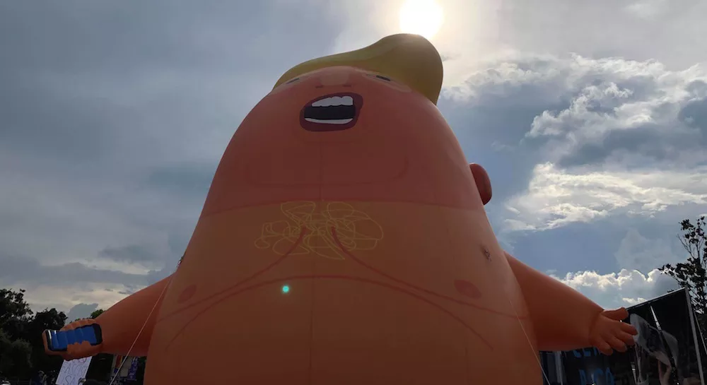 Filling A Bag Of Hot Air Baby Trump S Big Orlando Adventure Blogs