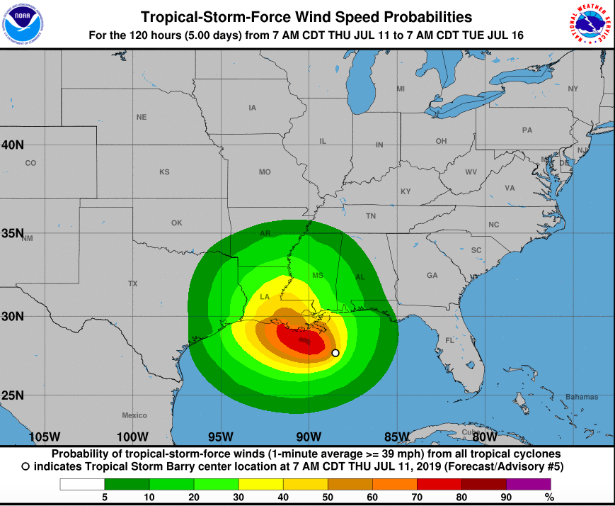 Tropical Storm Barry could hit Louisiana as a hurricane, bringing rain and riptides to Florida ...
