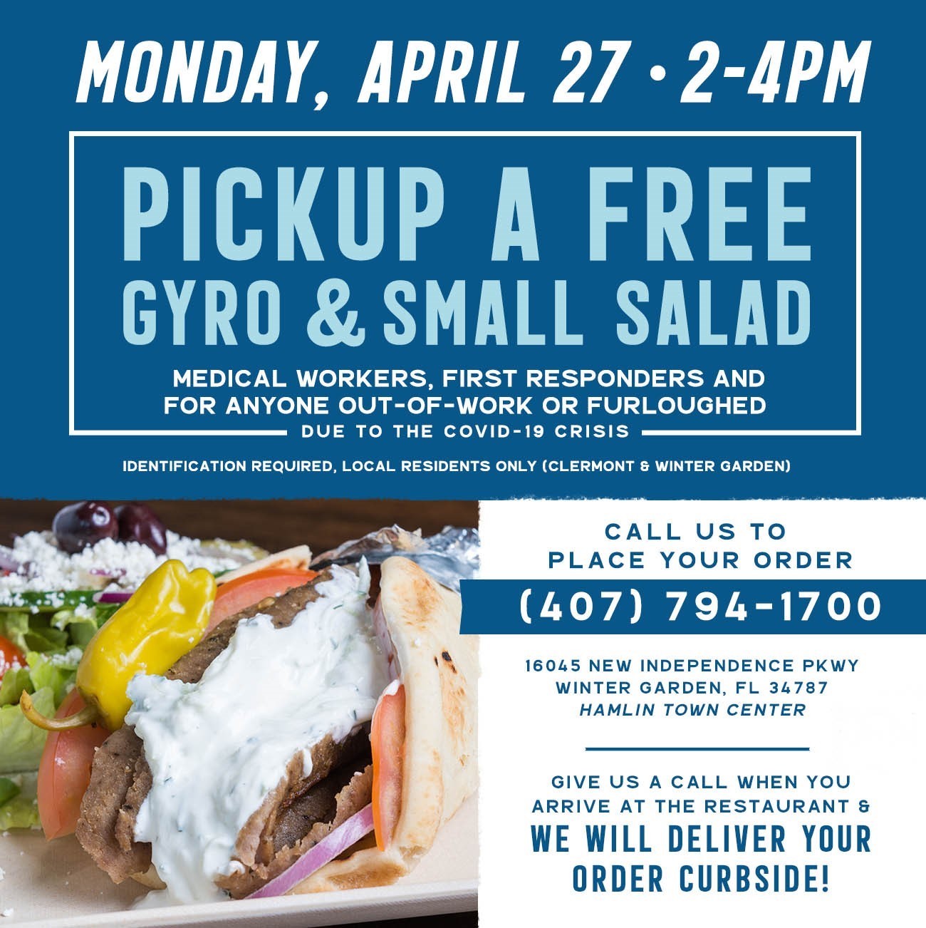 Great Greek Gives Free Lunch Monday To Medical Staff Anyone Out