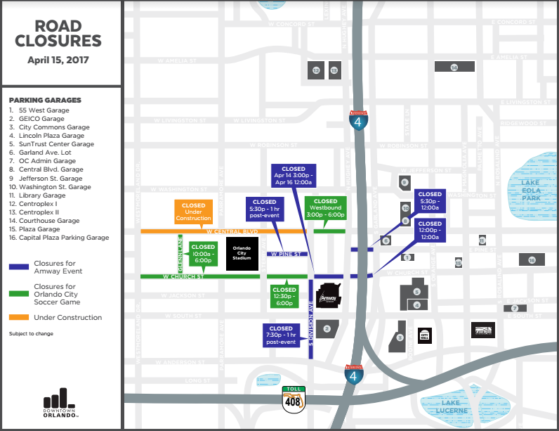 Saturday will be a parking nightmare in downtown Orlando Blogs