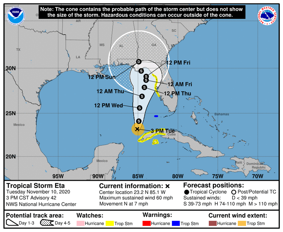 Florida Waits As Tropical Storm Eta Meanders In Gulf Of Mexico Blogs