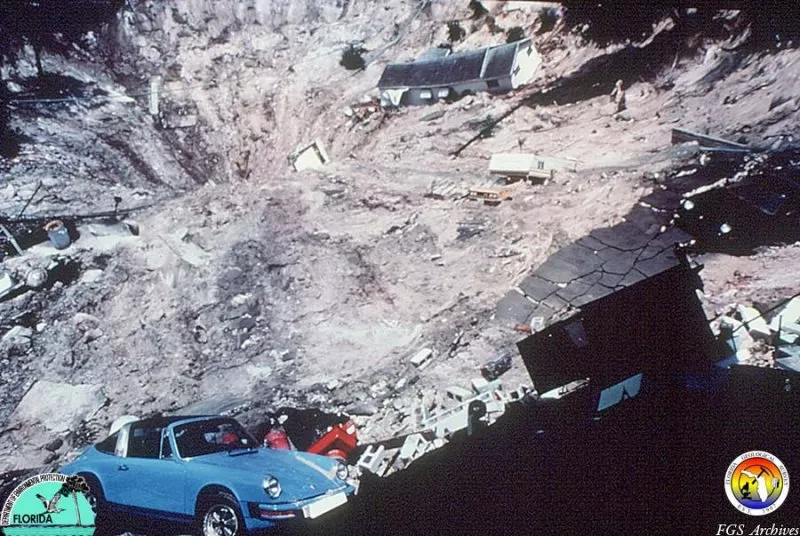 A Florida Sinkhole Swallows Homes Cars A Pool Remembering