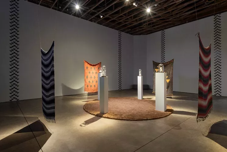 Jacob A. Meders' And It’s Built on the Sacred installation at Scottsdale Museum of Contemporary Art. - CLAIRE A. WARDEN