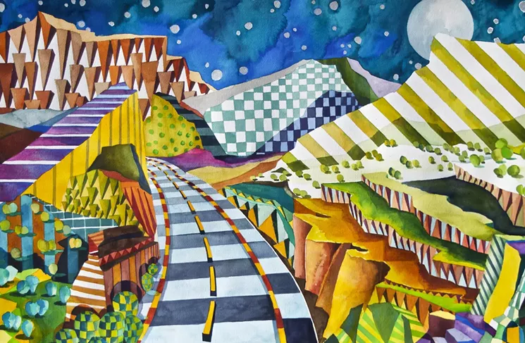 Kimberly Harris has artwork in the "Just Add Water" exhibit on the third level of Terminal 4. - PHOENIX AIRPORT MUSEUM