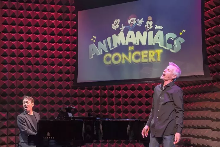Composer Randy Rogel (left) and voice actor Rob Paulsen will perform during Animaniacs in Concert. - KEVIN YATAROLA