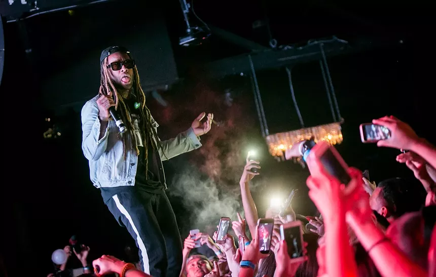 Ty Dolla $ ign during a 2017 concert in the press room.  - MELISSA FOSSUM