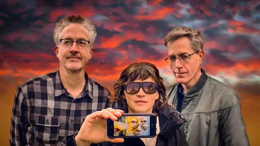 Members of the current Negativland squad with SUE-C (center). Jennifer Bennett