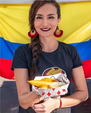 Owner Tatiana Quintero. - COLOMBIAN ANTOJITO