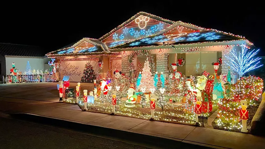 Things are both merry and bright at ReinDeer Valley Christmas in north Phoenix. - REINDEER VALLEY CHRISTMAS