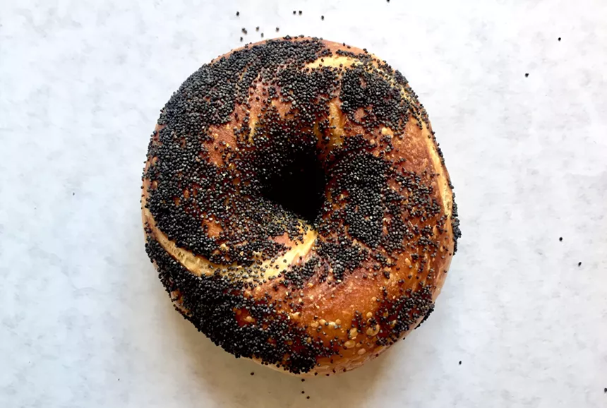 The poppy seed bagel. - YOUNG ALLISON