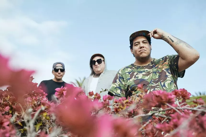 Caros Verdugo (left), Eric Wilson (middle), and (right) Rome Ramirez of Sublime With Rome. - DAN PRAKOPCYK