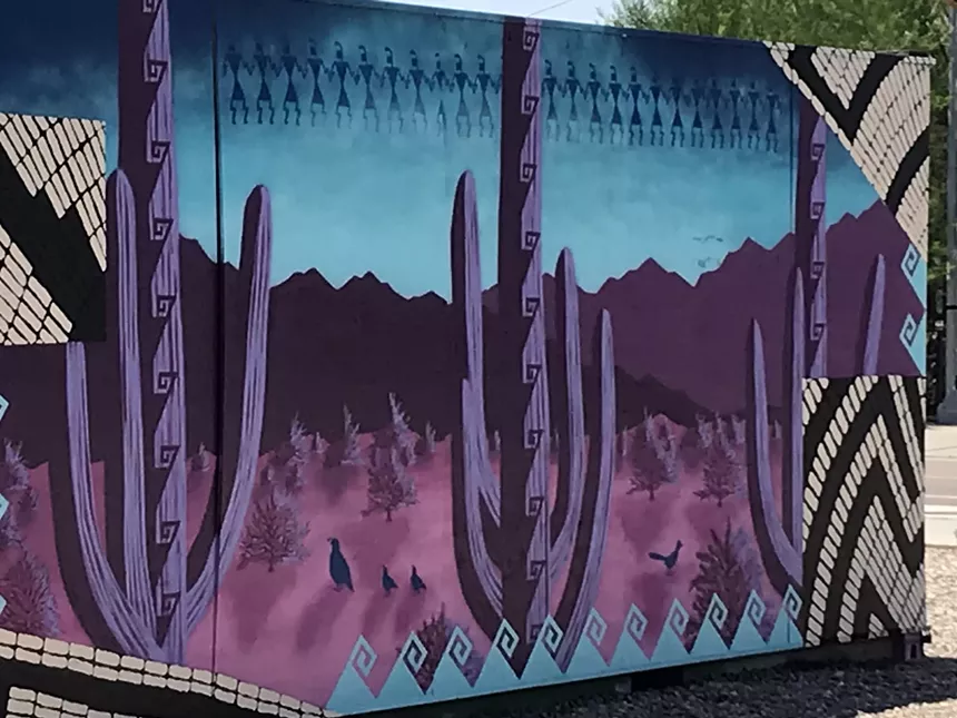 Zachary Justin's mural was part of