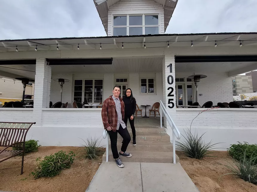 Esther Noh and TJ Culp's new restaurant, Foolishness, is located in a historic house just north of Roosevelt Row. - NATALIA ANKIEWICZ