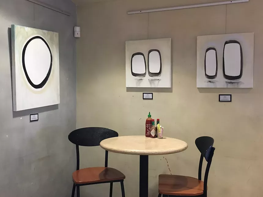 Art spotted a while back inside a Pita Jungle in Mesa. - LYNN TRIMBLE
