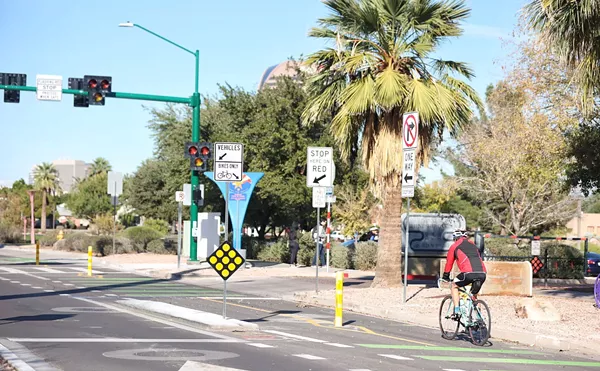 Downtown Bike Lane Buffer "Justice" for Phoenix Cyclist Killed