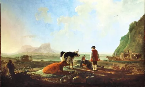 Aelbert Cuyp, "Herdsman with Cows," at The Dutch Italianates - COURTESY OF THE DULWICH PICTURE GALLERY