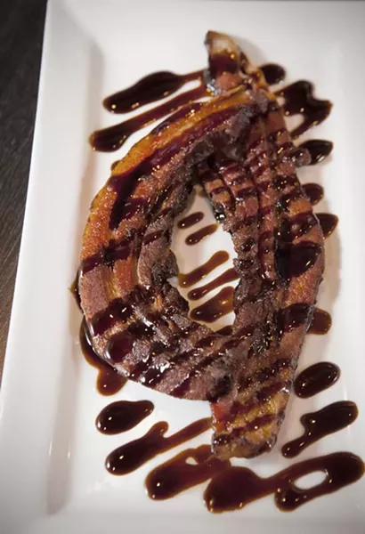 Bacon stix with balsamic glaze - PHOTO BY HEATHER MULL