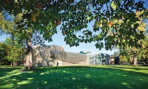 Bird-like, but not too: the exterior of the National Aviary's new FliteZone theater. - PHOTO COURTESY OF ALEXANDER DENMARSH OF DENMARSH PHOTOGRAPHY.