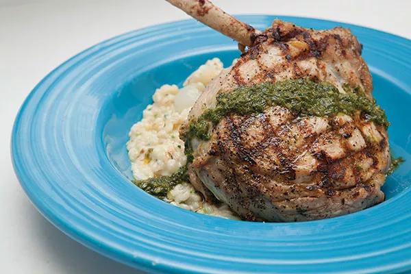 Bone-in veal chop at Wild Sage