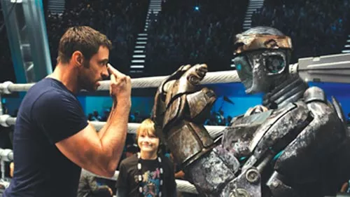 Box score: Hugh Jackman trains Atom.
