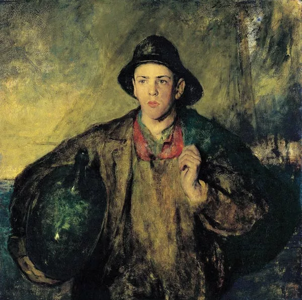 "Charles W. Hawthorne's 'The Fisher Boy' (1908)" - IMAGE COURTESY OF NEW BRITAIN MUSEUM OF AMERICAN ART, JOHN BUTLER TALCOTT FUND