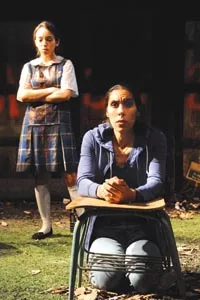 Chelsea Mervis (left) and Shammen McCune in the Playhouse REP's Mercy and the Firefly. - PHOTO COURTESY OF DREW YENCHAK.