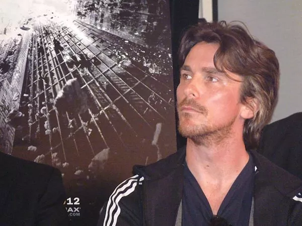 Christian Bale met the media to kick off the filming of The Dark Knight Rises. - PHOTO BY CHARLIE DEITCH