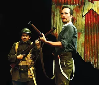 Ciaran Byrne (left) and Raife Baker in PICT Classic's Observe the Sons of Ulster Marching Towards the Somme