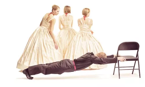 Have a seat: Marina Harris' "The Three Camilles." - PHOTO COURTESY OF FRANK WALSH.