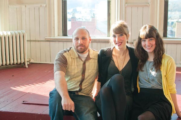 Lofty goals: organizers Brian Mendelssohn, Sarah Clarke and Stephanie Brunner