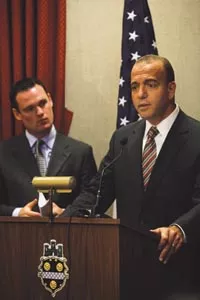 Mayor Luke Ravenstahl, left, and County Executive Dan Onorato say the North Side doesn't need a CBA. - HEATHER MULL