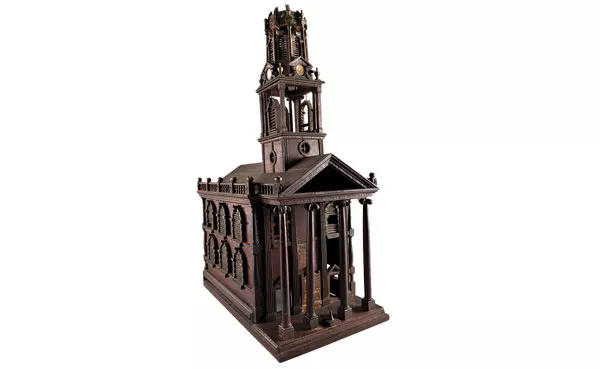 Model of a church, possibly New York (c. 1800s); artist unknown - IMAGE COURTESY OF CARNEGIE MUSEUM OF ART