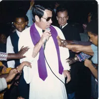 Never trust a preacher with shaded eyes: Rev. Jim Jones