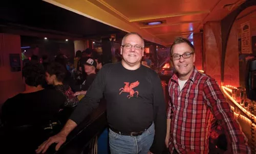 Pegasus manager Rodney Dececchis (right) and owner Scott Noxon say the Liberty Avenue gay bar's closing was a tough decision to make. - RENEE ROSENSTEEL