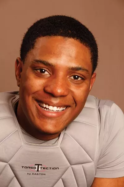 Pitt student actor Corey Talley plays Jonny Gammage in The Gammage Project - PHOTO BY HEATHER MULL