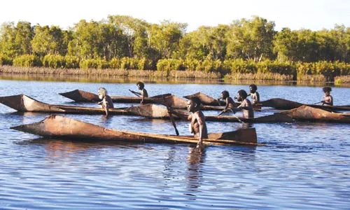 Setting a course for goose eggs ... and life lessons, in Ten Canoes