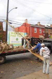 South Side volunteers planted 21 trees on Wharton Street on Oct. 24. - KIM COLLINS