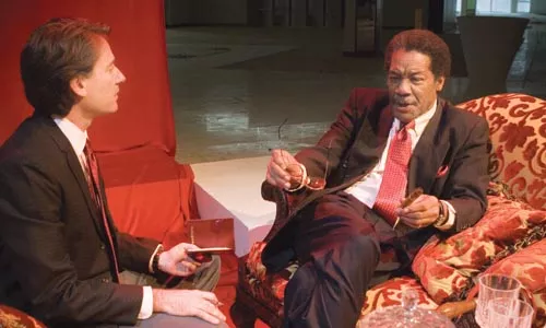 Talking cures: Ezra Barnes (left) and Don Marshall in Quantum's Breakfast With Mugabe.