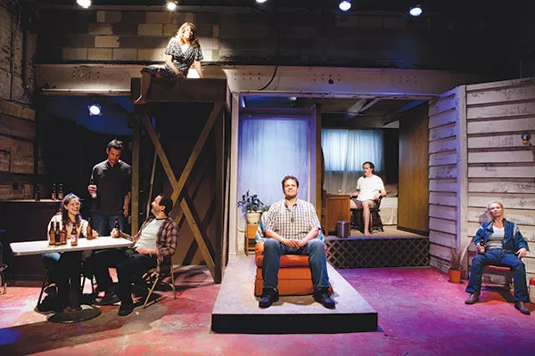 The cast of American Falls, at barebones productions - PHOTO BY HEATHER MULL