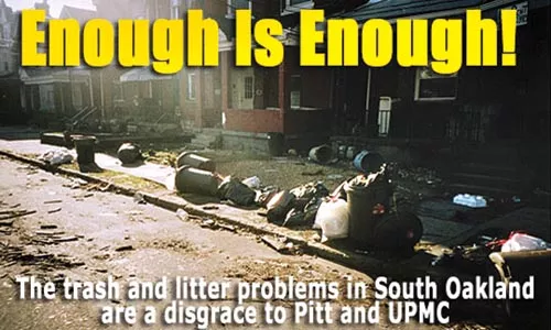 The homepage photo for Pitttrash.com