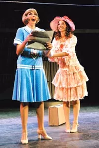 Thoroughly entertaining: Jessica Ernest (left) and Fredi Bernstein in Point Park's Thoroughly Modern Millie - PHOTO COURTESY OF DREW YENCHAK