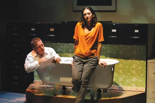 Todd Betker and Liz Roberts in No Name Players' The Mistakes Madeline Made. - PHOTO COURTESY OF LARISSA PETRUCCI