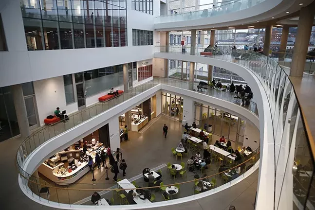 After $205 million and three years of construction, Carnegie Mellon University's David A. Tepper Quad is complete