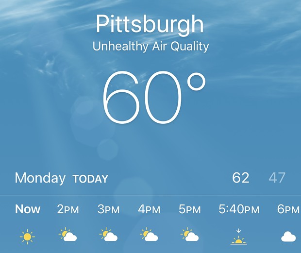 What’s behind those “unhealthy air quality” warnings in Pittsburgh?
